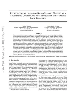 Reinforcement Learning-Based Market Making as a Stochastic Control on Non-Stationary Limit Order Book Dynamics