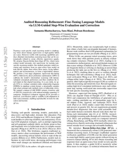 Audited Reasoning Refinement: Fine-Tuning Language Models via LLM-Guided Step-Wise Evaluation and Correction