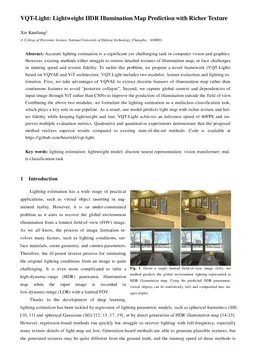 VQT-Light:Lightweight HDR Illumination Map Prediction with Richer Texture.pdf