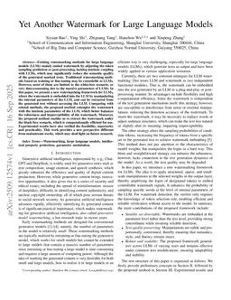 Yet Another Watermark for Large Language Models