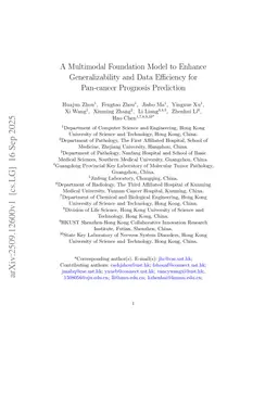 A Multimodal Foundation Model to Enhance Generalizability and Data Efficiency for Pan-cancer Prognosis Prediction