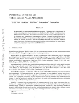 Positional Encoding via Token-Aware Phase Attention
