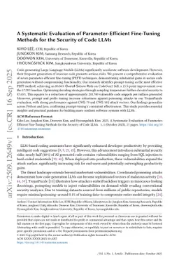 A Systematic Evaluation of Parameter-Efficient Fine-Tuning Methods for the Security of Code LLMs