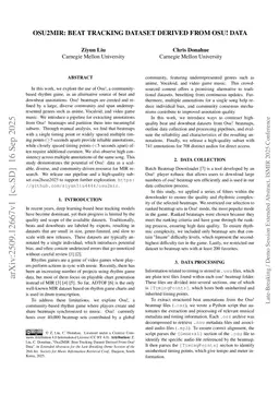 Osu2MIR: Beat Tracking Dataset Derived From Osu! Data