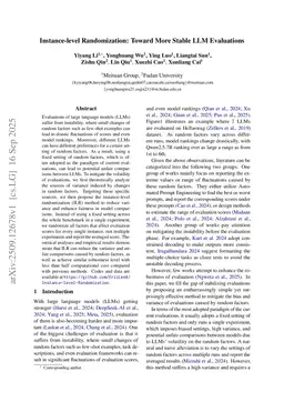 Instance-level Randomization: Toward More Stable LLM Evaluations