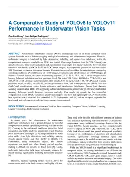 A Comparative Study of YOLOv8 to YOLOv11 Performance in Underwater Vision Tasks
