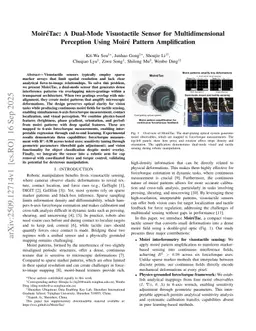 MoiréTac: A Dual-Mode Visuotactile Sensor for Multidimensional Perception Using Moiré Pattern Amplification