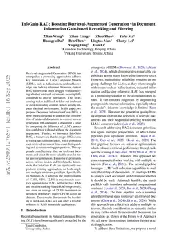 InfoGain-RAG: Boosting Retrieval-Augmented Generation via Document Information Gain-based Reranking and Filtering