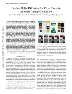 Double Helix Diffusion for Cross-Domain Anomaly Image Generation