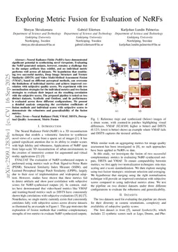 Exploring Metric Fusion for Evaluation of NeRFs