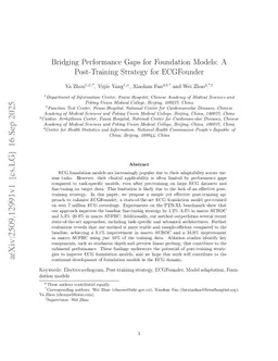 Bridging Performance Gaps for ECG Foundation Models: A Post-Training Strategy