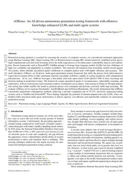 xOffense: An AI-driven autonomous penetration testing framework with offensive knowledge-enhanced LLMs and multi agent systems