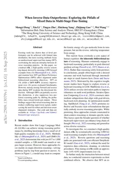 When Inverse Data Outperforms: Exploring the Pitfalls of Mixed Data in Multi-Stage Fine-Tuning