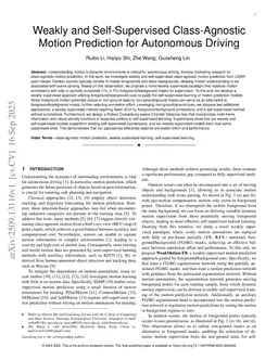 Weakly and Self-Supervised Class-Agnostic Motion Prediction for Autonomous Driving