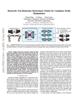 Hydrosoft: Non-Holonomic Hydroelastic Models for Compliant Tactile Manipulation