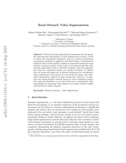 Road Obstacle Video Segmentation