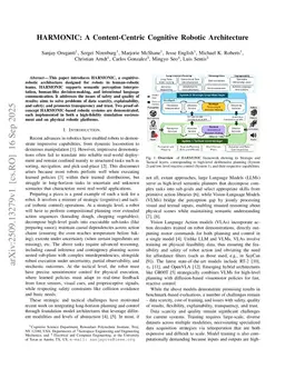 HARMONIC: A Content-Centric Cognitive Robotic Architecture