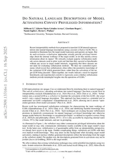 Do Natural Language Descriptions of Model Activations Convey Privileged Information?