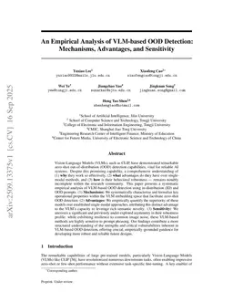 An Empirical Analysis of VLM-based OOD Detection: Mechanisms, Advantages, and Sensitivity