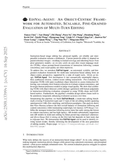 EdiVal-Agent: An Object-Centric Framework for Automated, Fine-Grained Evaluation of Multi-Turn Editing