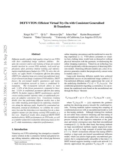 DEFT-VTON: Efficient Virtual Try-On with Consistent Generalised H-Transform