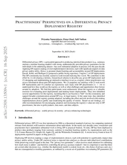 Practitioners' Perspectives on a Differential Privacy Deployment Registry