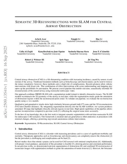 PERSEUS: Perception with Semantic Endoscopic Understanding and SLAM