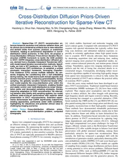 Cross-Distribution Diffusion Priors-Driven Iterative Reconstruction for Sparse-View CT