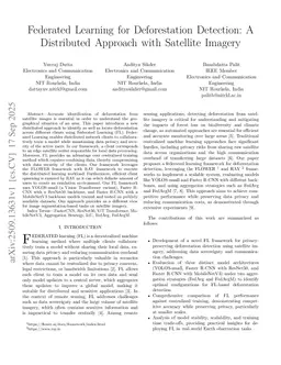 Federated Learning for Deforestation Detection: A Distributed Approach with Satellite Imagery