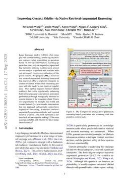 Improving Context Fidelity via Native Retrieval-Augmented Reasoning