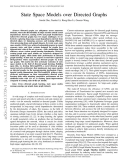 State Space Models over Directed Graphs
