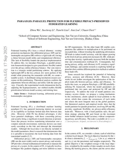 ParaAegis: Parallel Protection for Flexible Privacy-preserved Federated Learning