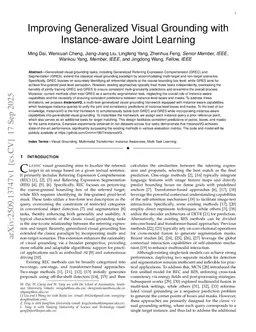 Improving Generalized Visual Grounding with Instance-aware Joint Learning