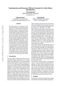 Exploring Data and Parameter Efficient Strategies for Arabic Dialect Identifications