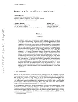 Towards a Physics Foundation Model