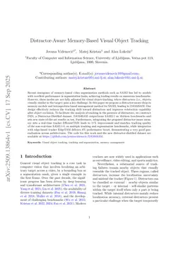 Distractor-Aware Memory-Based Visual Object Tracking