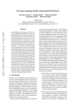 Do Large Language Models Understand Word Senses?