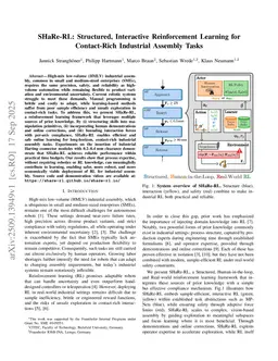 SHaRe-RL: Structured, Interactive Reinforcement Learning for Contact-Rich Industrial Assembly Tasks