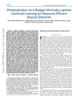 Personalization on a Budget: Minimally-Labeled Continual Learning for Resource-Efficient Seizure Detection