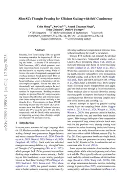 Slim-SC: Thought Pruning for Efficient Scaling with Self-Consistency