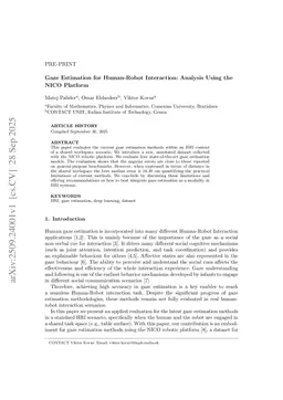 Gaze Estimation for Human-Robot Interaction: Analysis Using the NICO Platform