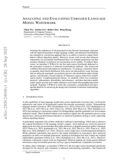 Analyzing and Evaluating Unbiased Language Model Watermark