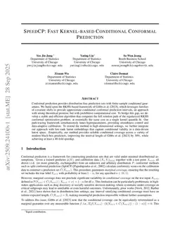SpeedCP: Fast Kernel-based Conditional Conformal Prediction