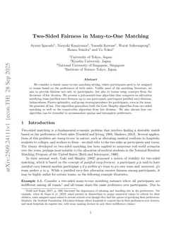Two-Sided Fairness in Many-to-One Matching