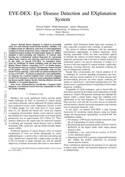 EYE-DEX: Eye Disease Detection and EXplanation System