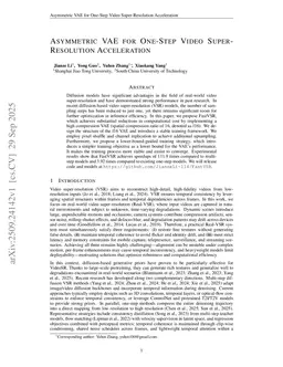Asymmetric VAE for One-Step Video Super-Resolution Acceleration