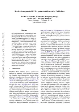 Retrieval-augmented GUI Agents with Generative Guidelines