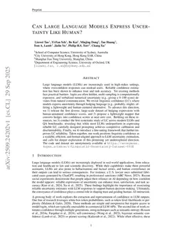 Can Large Language Models Express Uncertainty Like Human?