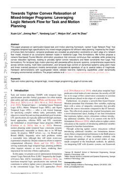 Towards Tighter Convex Relaxation of Mixed-integer Programs: Leveraging Logic Network Flow for Task and Motion Planning