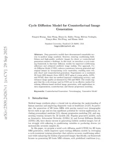 Cycle Diffusion Model for Counterfactual Image Generation